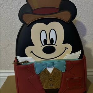 Loungefly Disney Mickey Mouse Christmas Carol Bob Cratchit Cosplay Mini Backpack